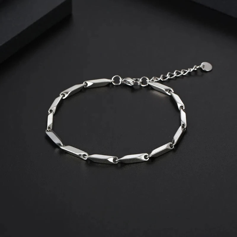The EdgeLink – Stainless Steel Melon Chain Bracelet
