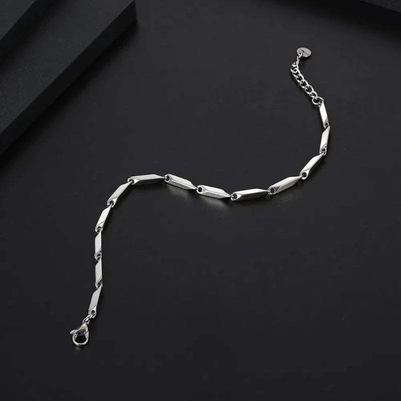 The EdgeLink – Stainless Steel Melon Chain Bracelet