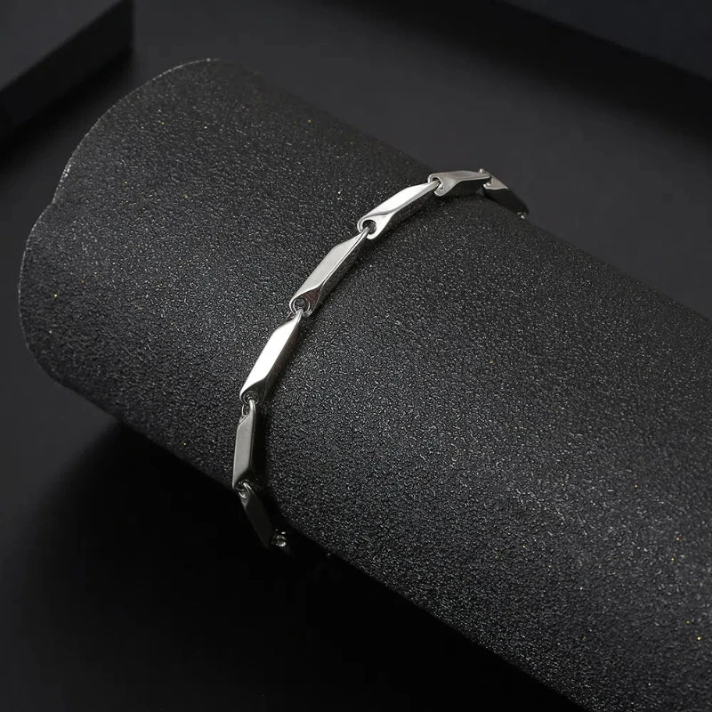 The EdgeLink – Stainless Steel Melon Chain Bracelet