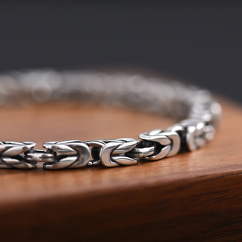 The Ironbind – S925 Byzantine Chain Bracelet