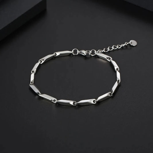 The EdgeLink – Stainless Steel Melon Chain Bracelet