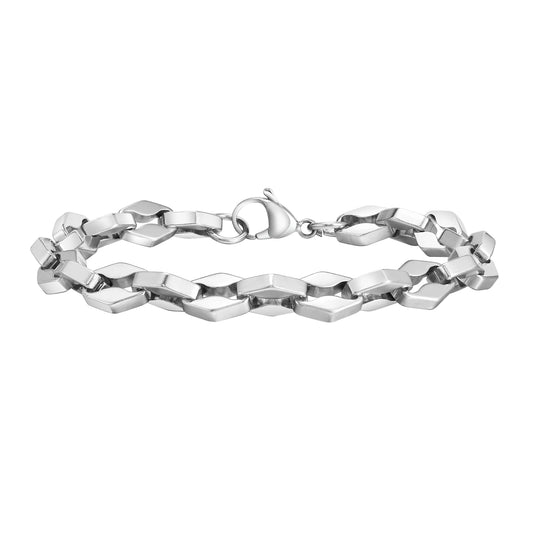 The Vortex Link – Geometric Chain Bracelet